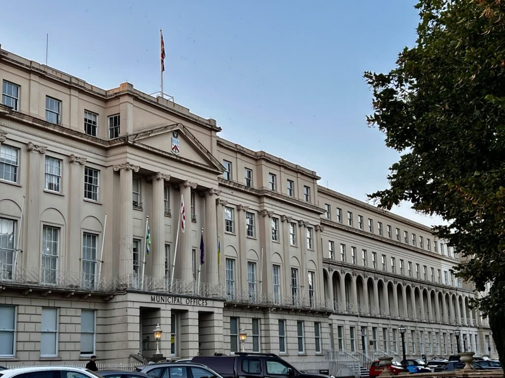 Regency-style Municipal Offices along the Promenade in Cheltenham