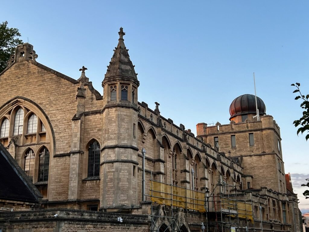Cheltenham Ladies’ College buildings with the onion-domed observatory tower