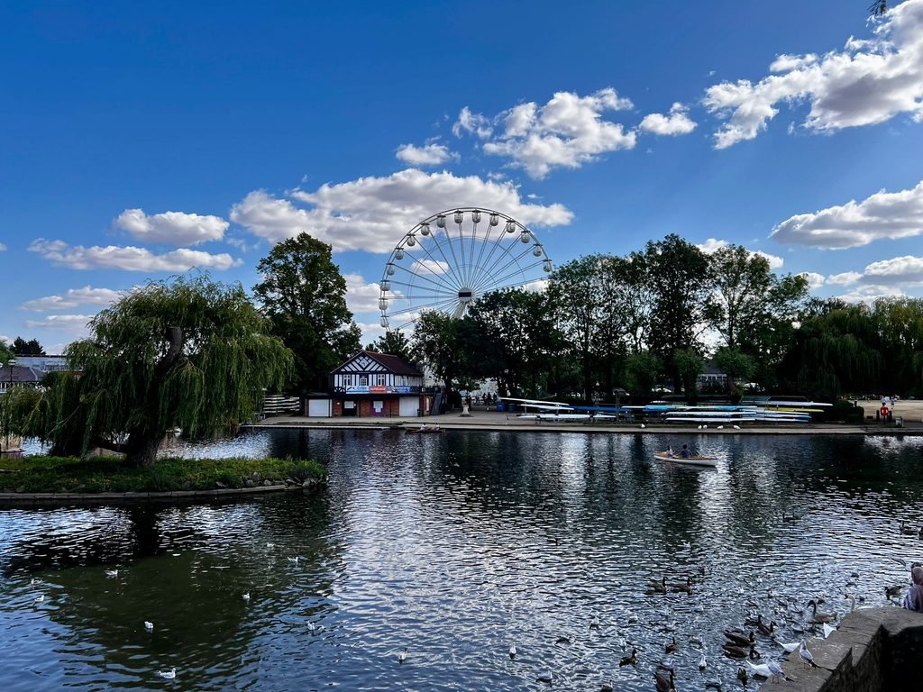River Avon and recreation ground in Stratford-upon-Avon