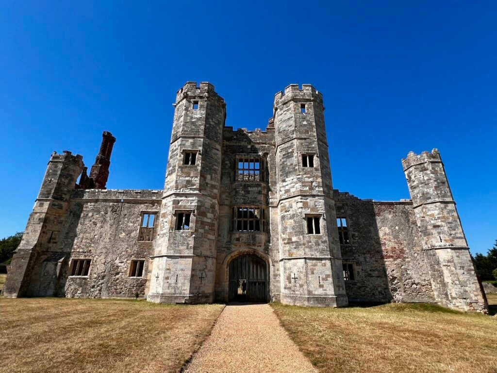 Titchfield Abbey Tudor gatehouse and ruined mansion in Hampshire