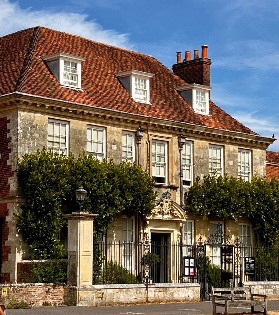 Georgian exterior of Mompesson House in Salisbury Cathedral Close