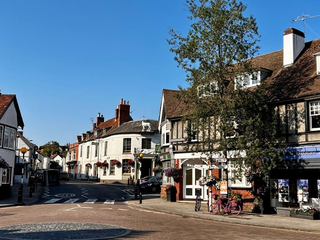 Historic buildings in Whitchurch Hampshire town centre